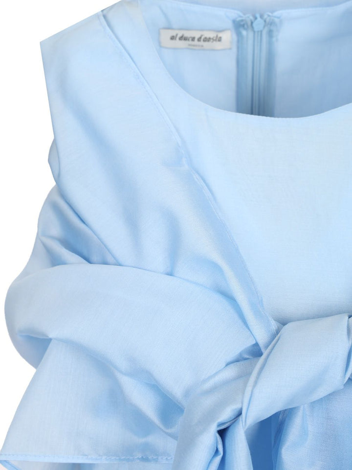 Al Duca D'Aosta Midi Dress With Shawl Dresses - Light blue | d051a69d2fd81574bae61dcc1f226186336487de