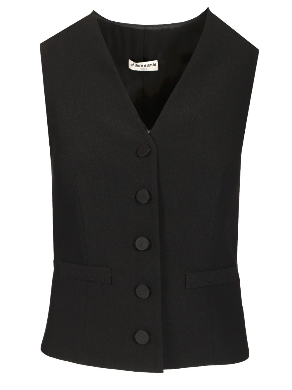 Al Duca D'Aosta Satin Back Vest Jackets - Black | 016af2ec4d8c6098597dfb9bec94ab6d41c7c72f