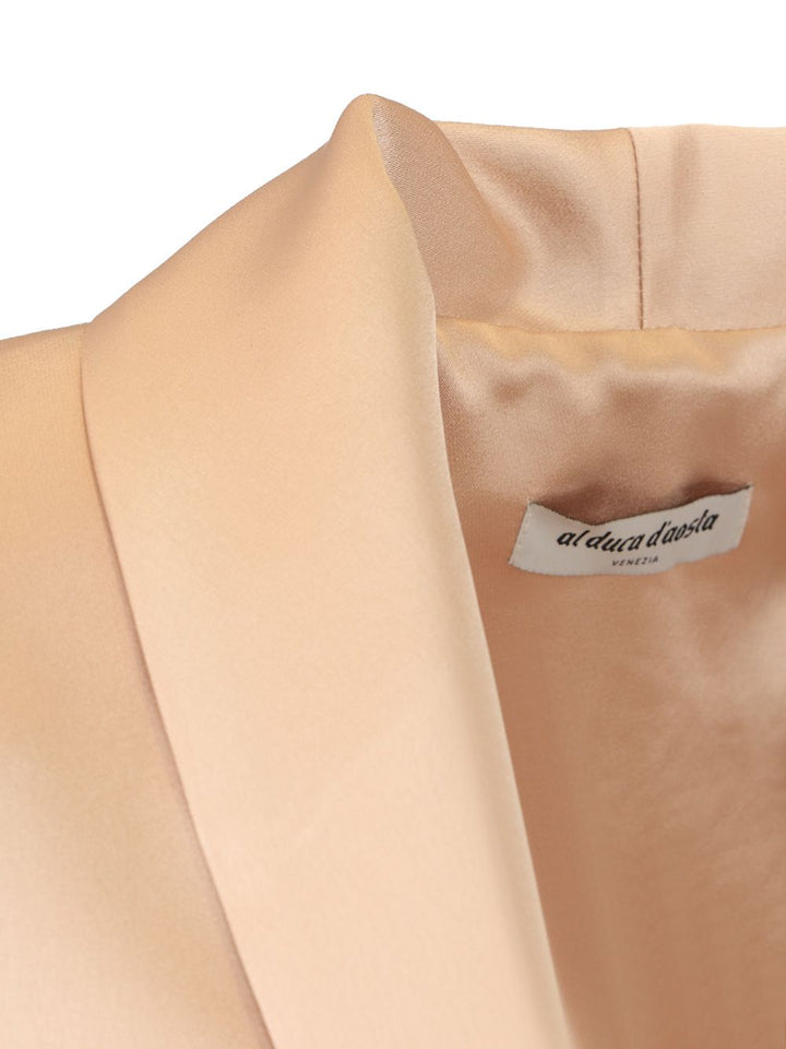 Al Duca D'Aosta Shawl Collar Blazer Jackets - Beige | 3035eb914645273844406f6233739da5abed0fcf