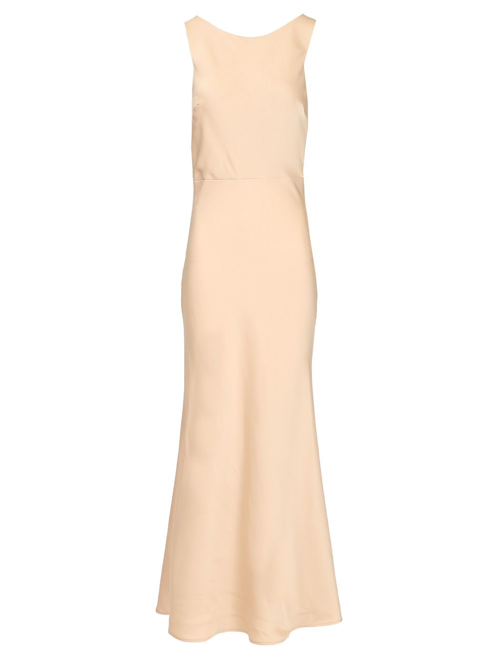 Al Duca D'Aosta Long Dress In Enver Satin Dresses - Beige | 116d5b50c28ab9f65528ecab82865da60b8fdd73