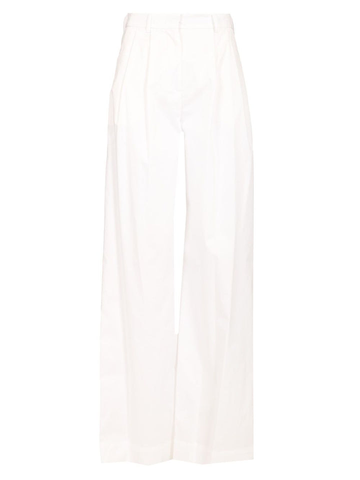 Al Duca D'Aosta Poplin Trousers - White | a6d42d8a6d567bf35eb3ff718b6d371f3595d392