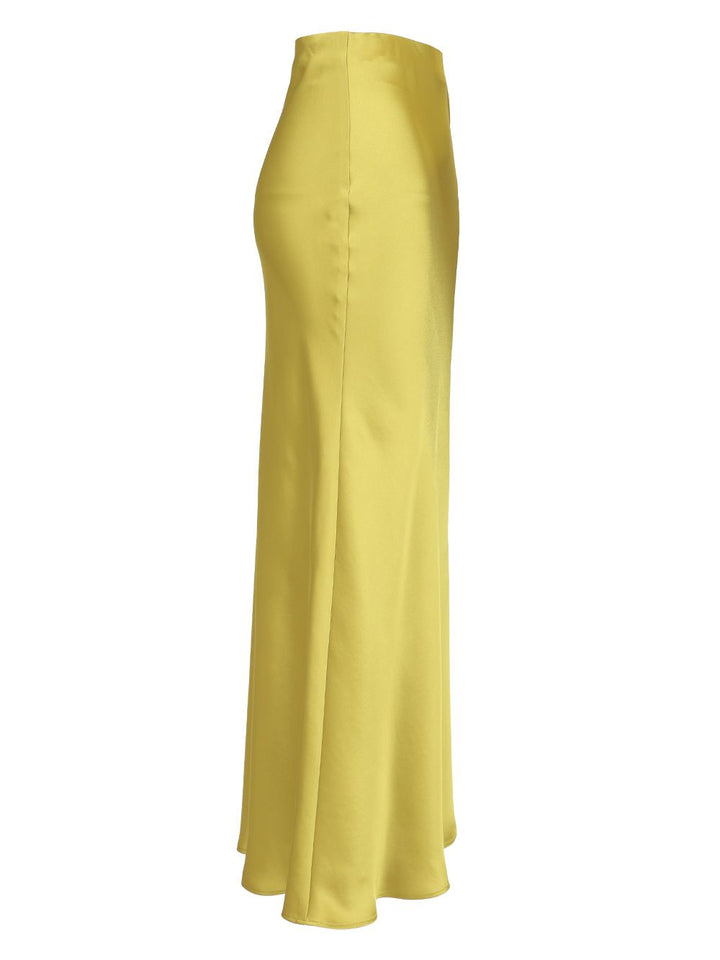 Al Duca D'Aosta Satin Long Skirt Skirts - Yellow | 9bd00be1e5d10c2bcfad780078b3faae1a7f1ff9