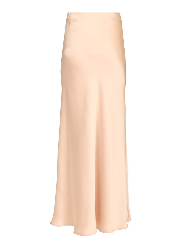 Al Duca D'Aosta Satin Long Skirt Skirts - Beige | 84c95e3d47bb07cfc614bf05cd8c6ee5c78aac91