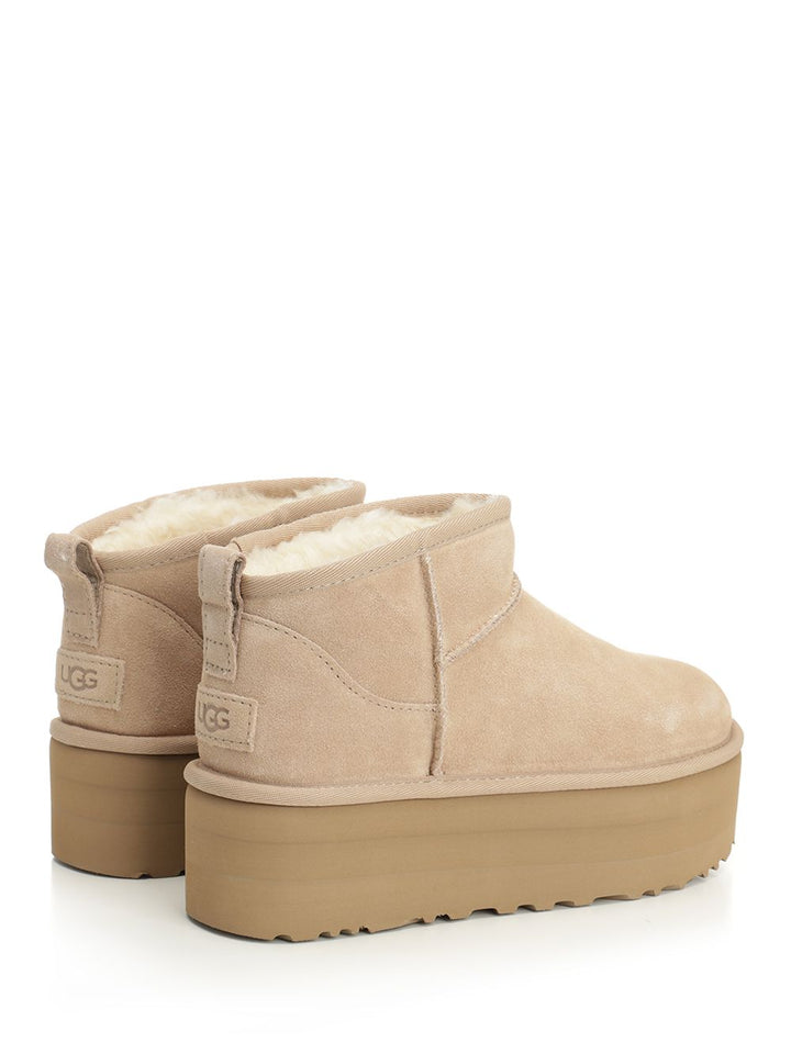 Ugg Ultra Mini Platform Boots - Beige | 38ea1a9ae9f76804d630df0ac793dca5c5e11f77