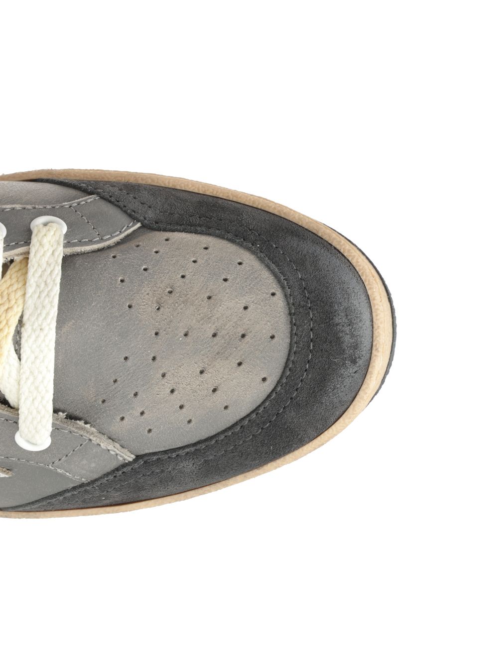 Golden Goose Deluxe Brand Ballstar Double Sneakers - Grey | 08b96d5283ed9415d1df5c69bef89aa08a7dec51