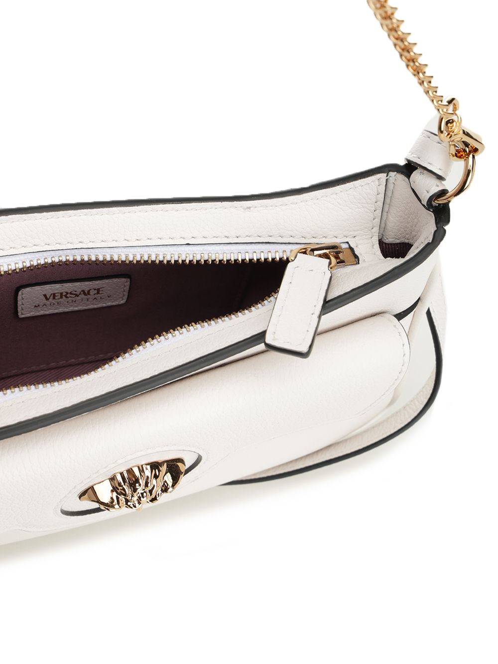 Versace La Medusa Crossbody Bags - White | efe4800da2718562dbb57f38e6b647c622a3768a