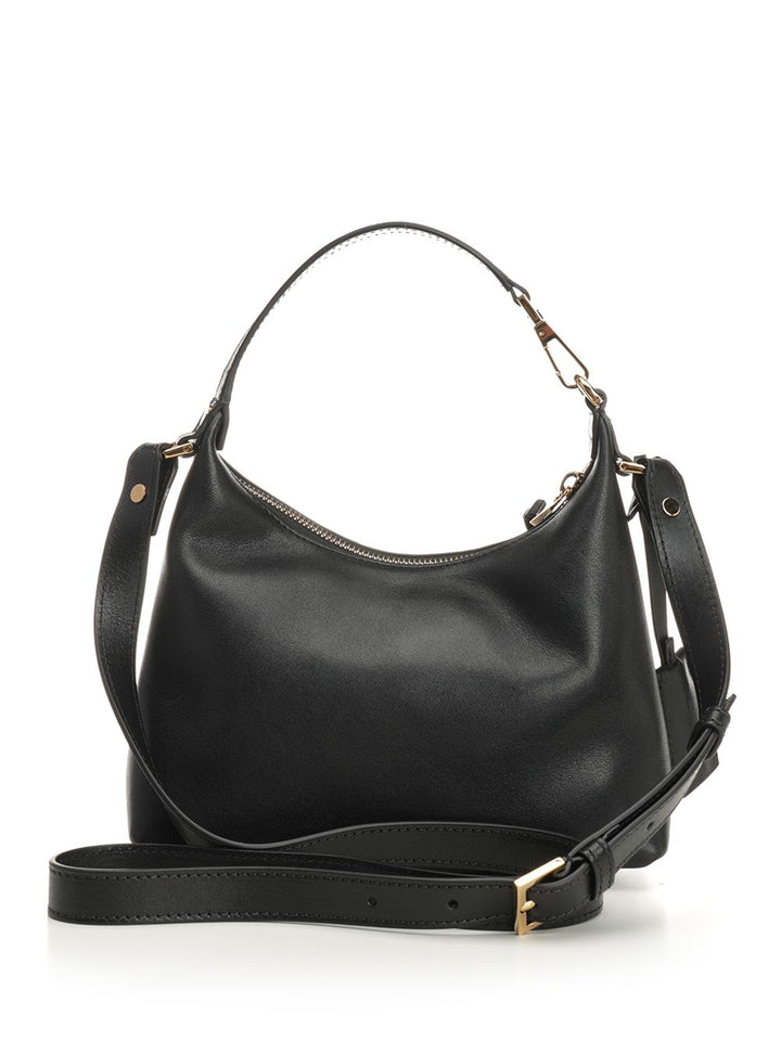 Versace Versace Tag Hobo Bag Handbags - Black | 43c3dd91abc9e0347239c1e181c63d53330fa7f4