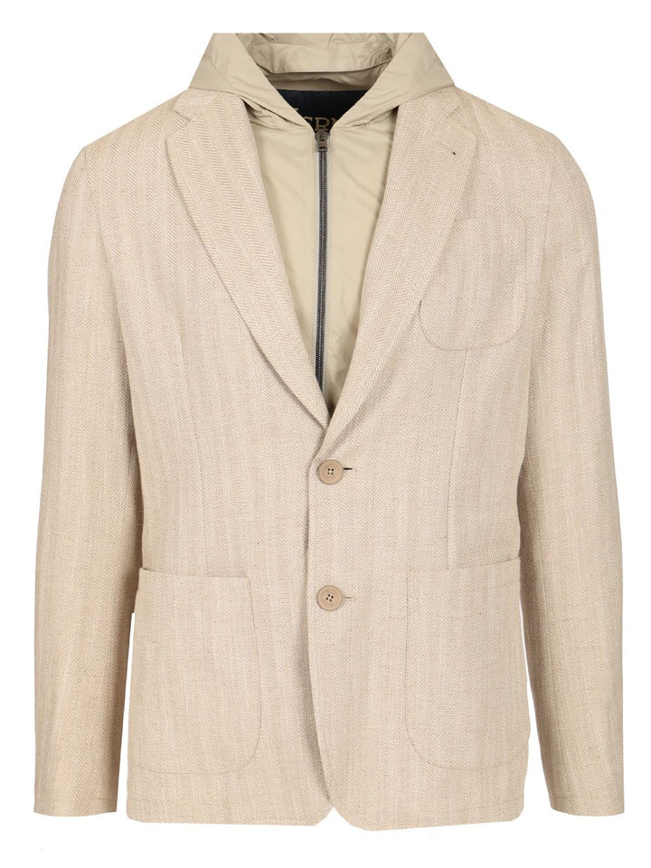 Herno Ecoage Blazer Jackets - Beige | a4d2b14a4a1e8ae101e7390b489345aa864aaa7b