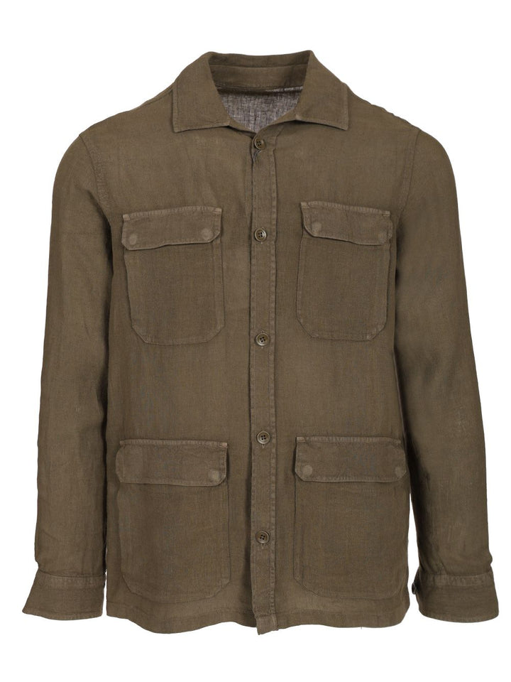 Herno Field Jacket-Style Overshirt Jackets - Green | 99e3a93c3399e4ddb4a93131fdafaed124fe9ced