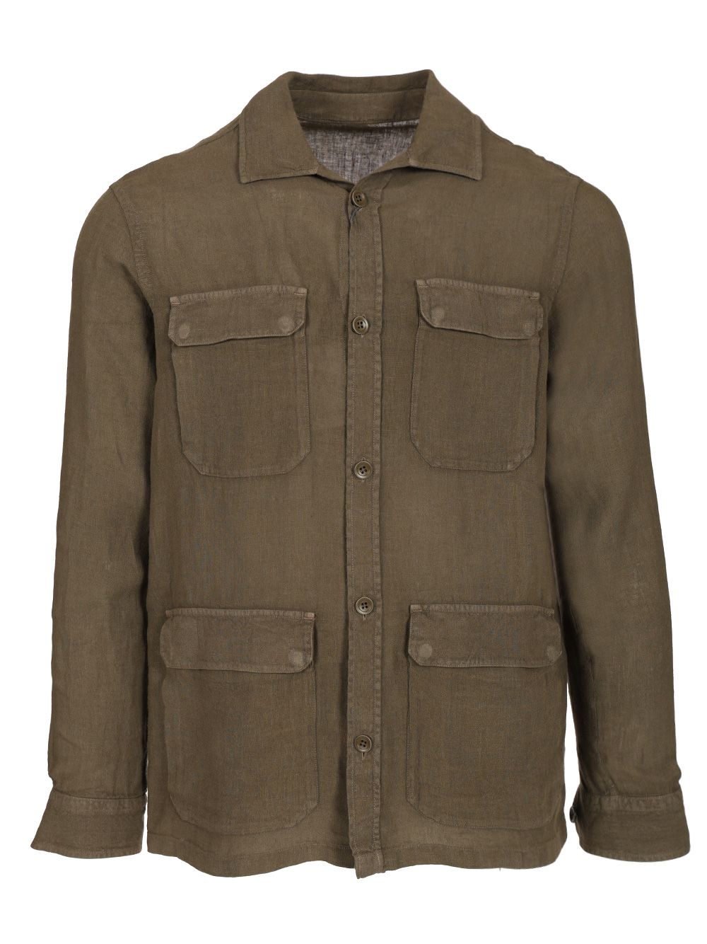 Herno Field Jacket-Style Overshirt Jackets - Green | 99e3a93c3399e4ddb4a93131fdafaed124fe9ced