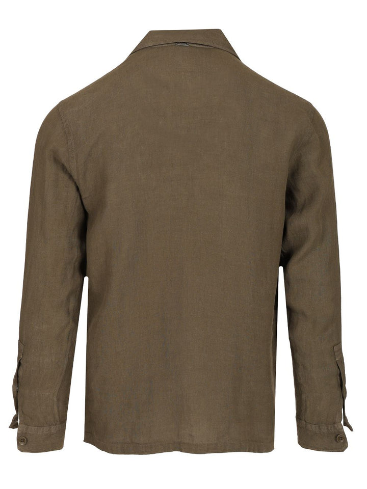Herno Field Jacket-Style Overshirt Jackets - Green | d26dc40af23a5845fdcda008db7a338fbc564bf0