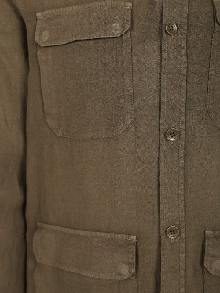 Herno Field Jacket-Style Overshirt Jackets - Green | a686203481f36262c42450f8b15a70a8065102fa