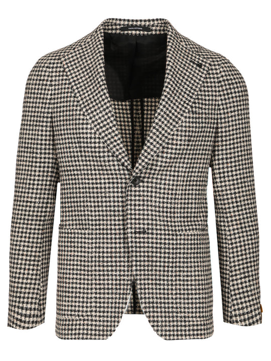 Blazer In Cotton, Silk And Linen Jackets Black