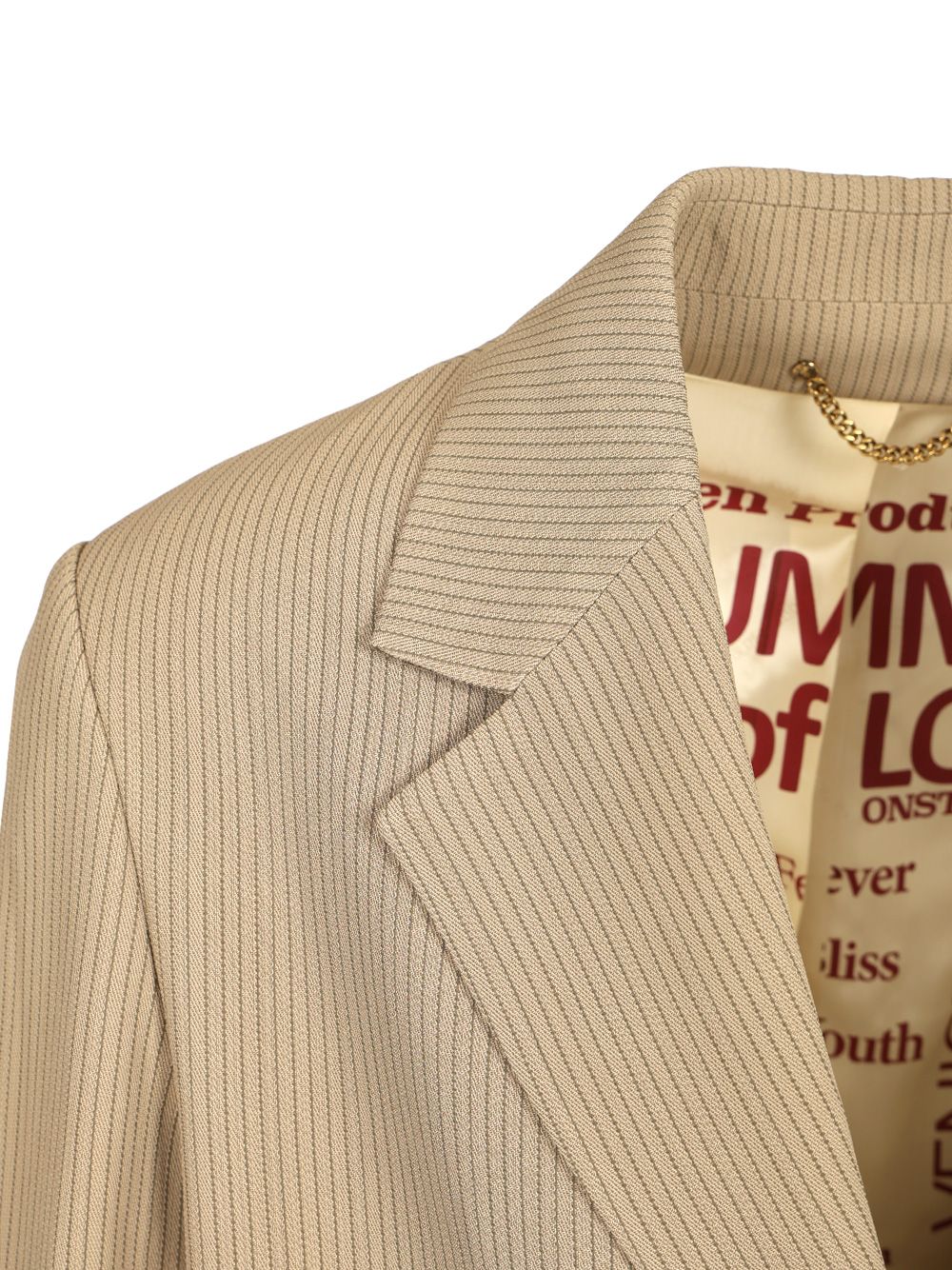 Golden Goose Deluxe Brand Striped Jacket Jackets - Beige | 915f9a14a8c9dc132be263ad4e6fe88d4ccb21d8