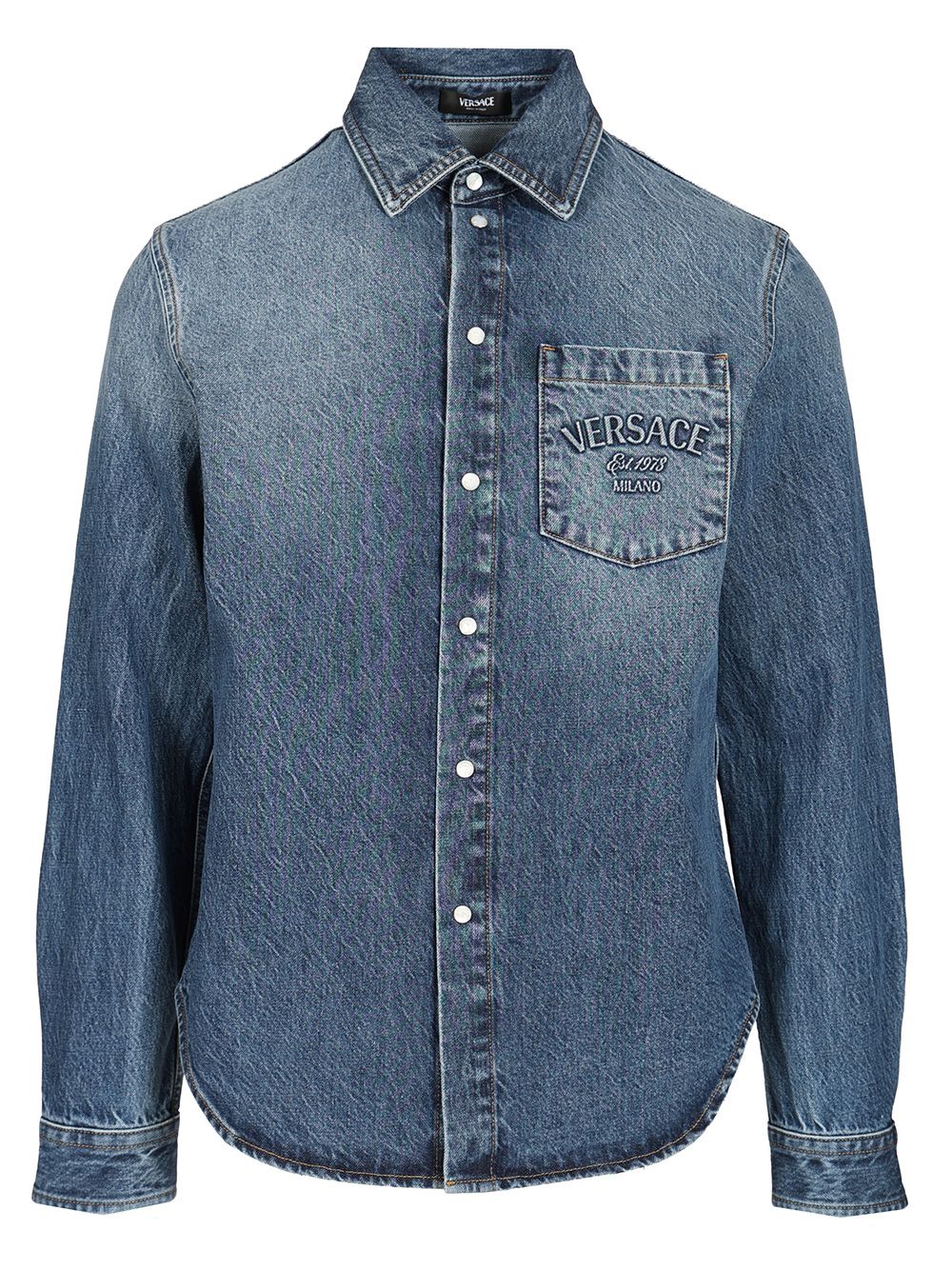 Versace Versace Milano Shirts - Blue | 453b352a514818e819228aa44e0ec1d443c97546