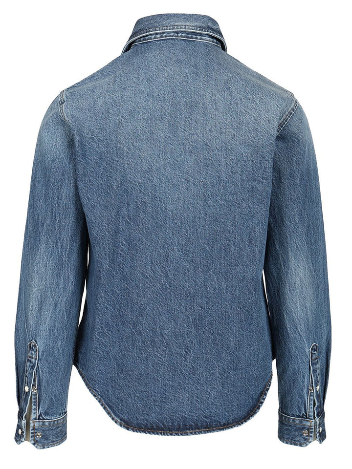 Versace Versace Milano Shirts - Blue | ad2dbff57bbb015825747d646386e956e1d9f25b