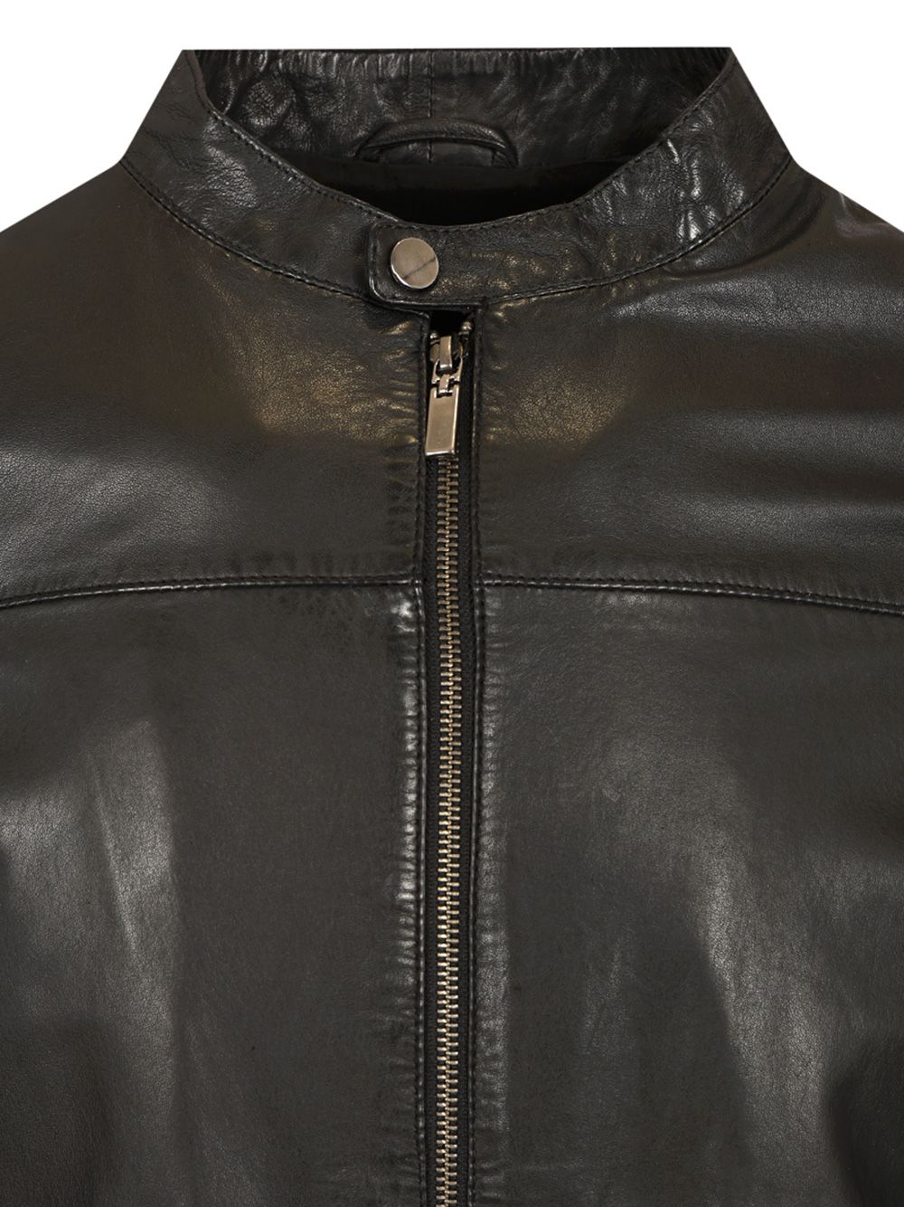 Al Duca D'Aosta Black Leather Biker Jackets - Black | 06e9dd99025ea89a8e8b1892d30c2b34e280250a