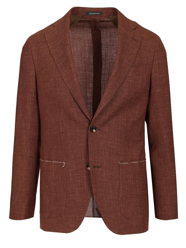 Al Duca D'Aosta Melange Unlined Jacket Jackets - Brown | 04aa20ca1af8cd4e0e8a86d49703ffd4709a51da