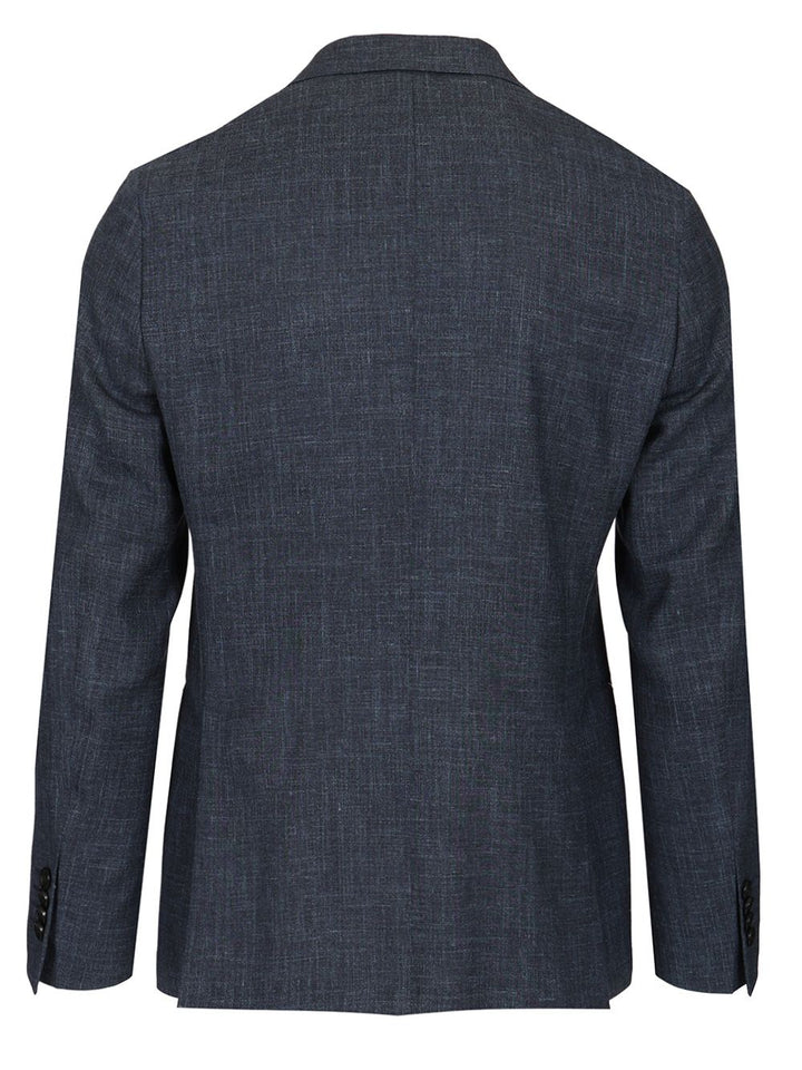 Al Duca D'Aosta Melange Unlined Jacket Jackets - Blue | b5bec47dea818f4afb801fd56693f4ffd6557ce0