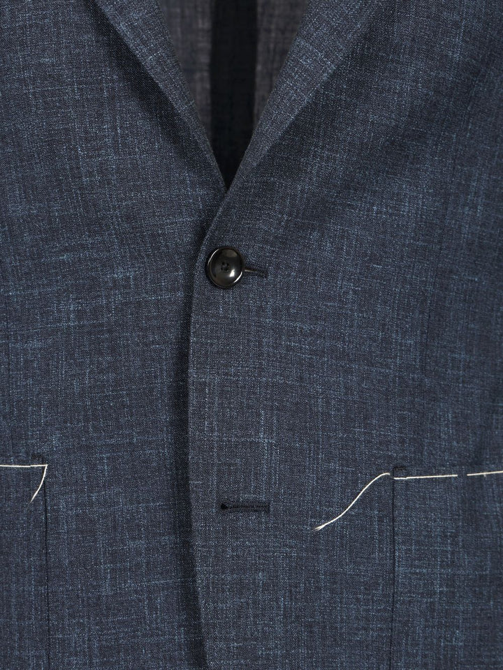 Al Duca D'Aosta Melange Unlined Jacket Jackets - Blue | cdeb185a34245b8ab097f209de69a84c7d177318