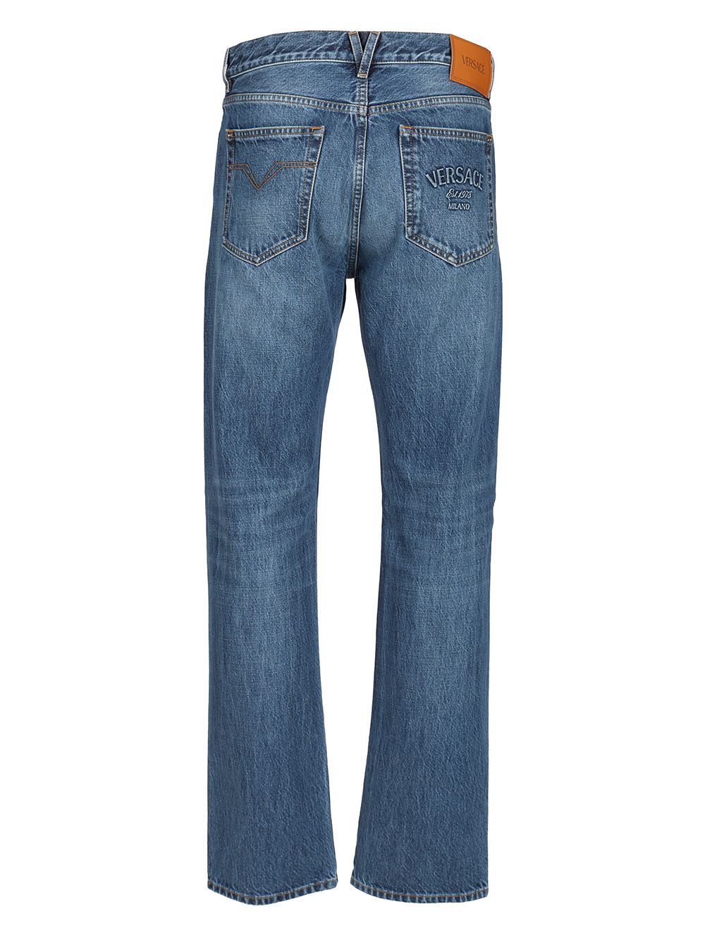 Versace Stone Washed Jeans - Blue | e296f192fcb34ab2499f58f7df6939ee66b406e2