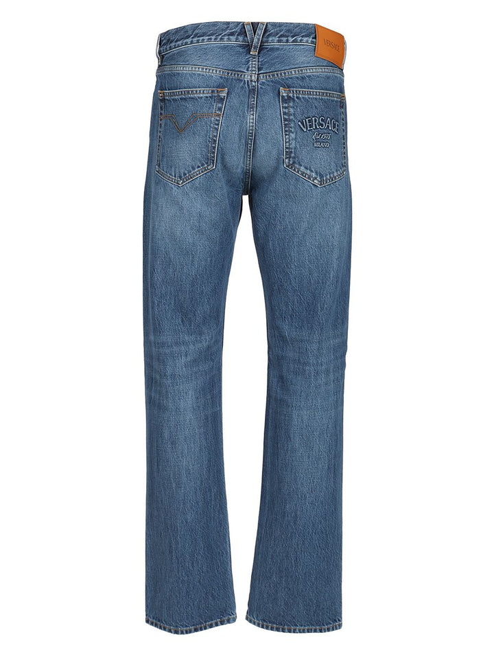 Versace Stone Washed Jeans - Blue | e296f192fcb34ab2499f58f7df6939ee66b406e2