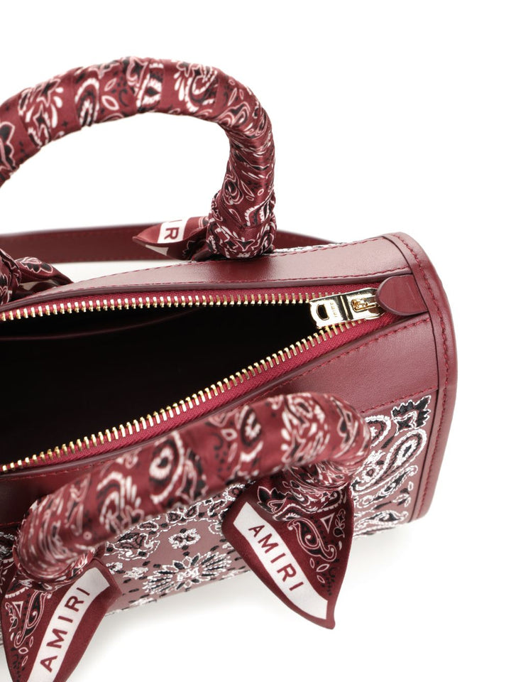 Amiri Bandana Micro Triangle Handbags - Bordeaux | 77868843d00ddab6b20f942441ec6745cfe97e71