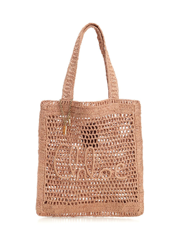 Chloe' Estate Banana Shoulder Bags - Beige | fa25eaae7cdf3dcea3067fa2fbcd2798591798b7