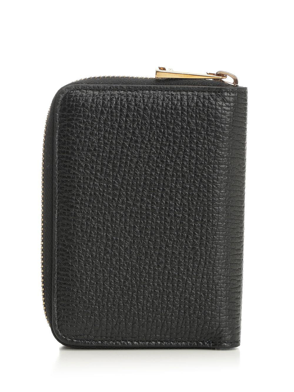 Versace Zip Around Leather Wallet Wallets - Black | 46fdbdd01775ec805255d0dd0b14d8a07a922b52