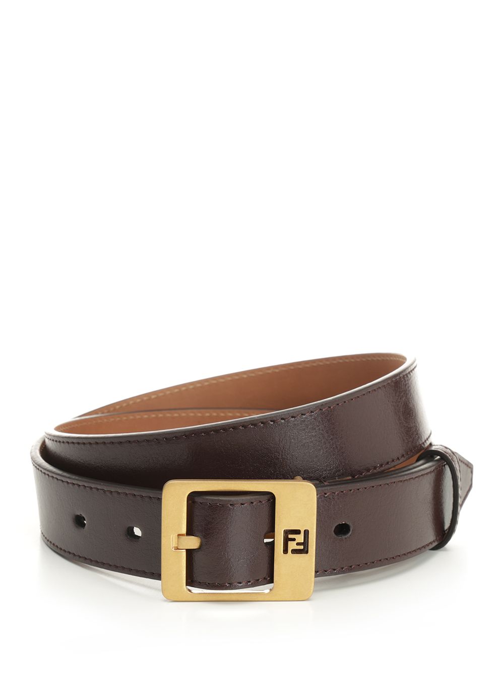 Fendi Leather Belt Belts - Brown | 93d9b83523c7f0112cfa983a23a0aec50869467b