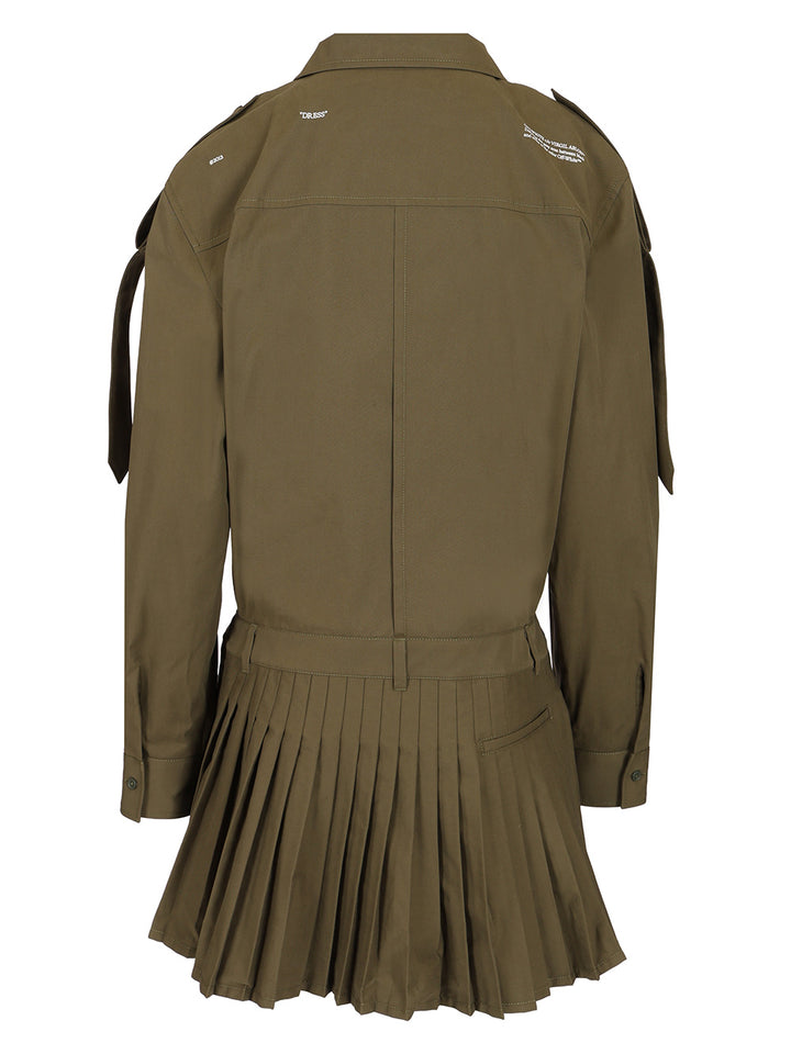 Off-White “Savana” Dress Dresses - Green | 7f722a744357d5d8e3883671cb724f2a6bb8bea0