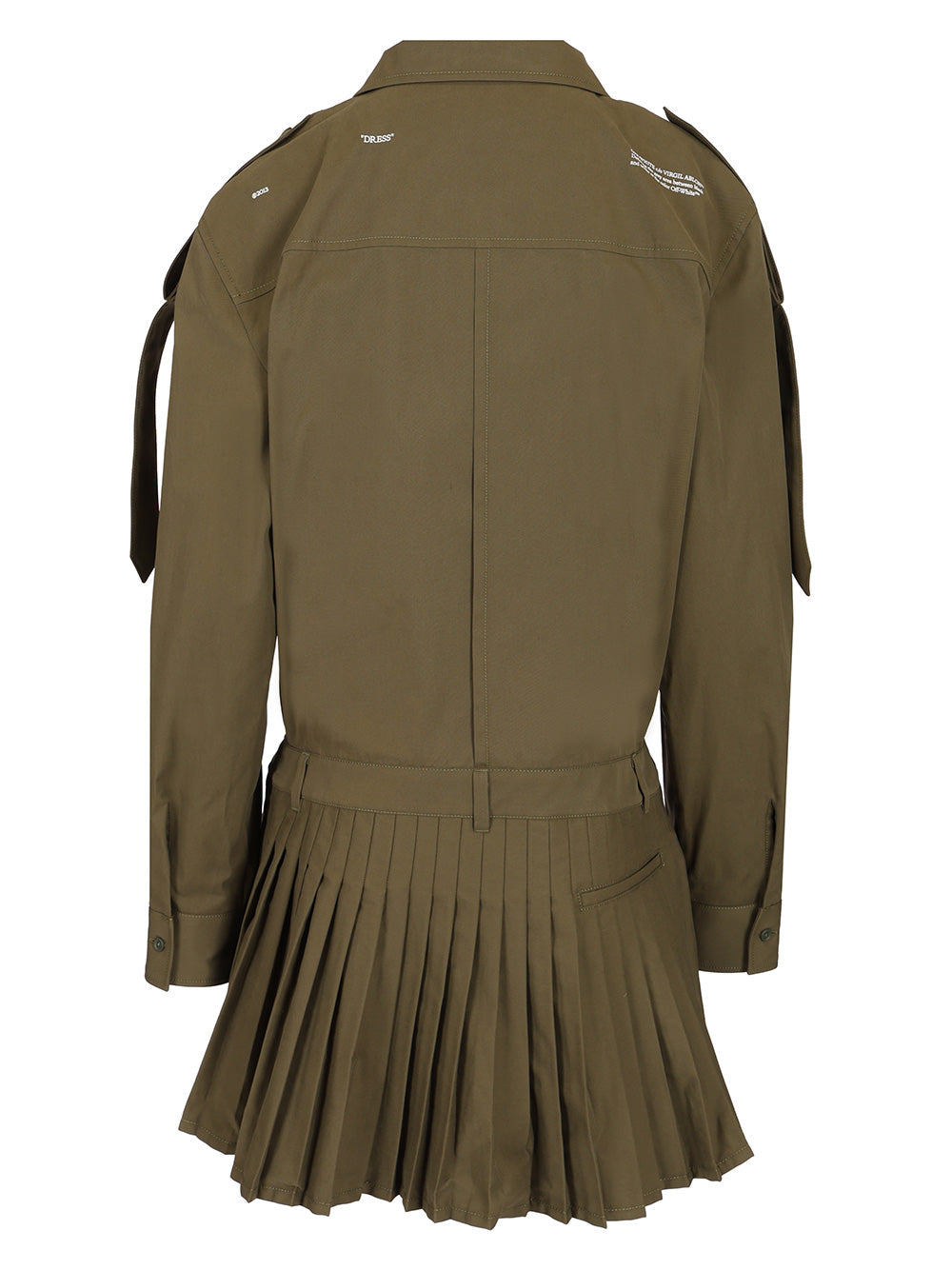 Off-White “Savana” Dress Dresses - Green | 7f722a744357d5d8e3883671cb724f2a6bb8bea0
