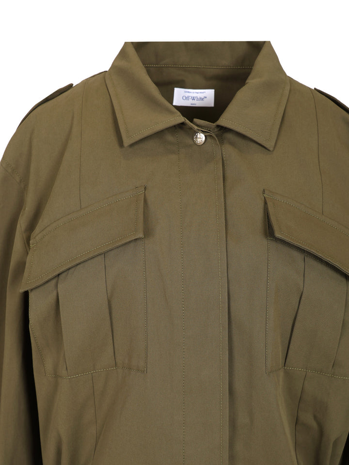 Off-White “Savana” Dress Dresses - Green | a8dc95b8f0fb4d40e2191a733a9d1f7344600416