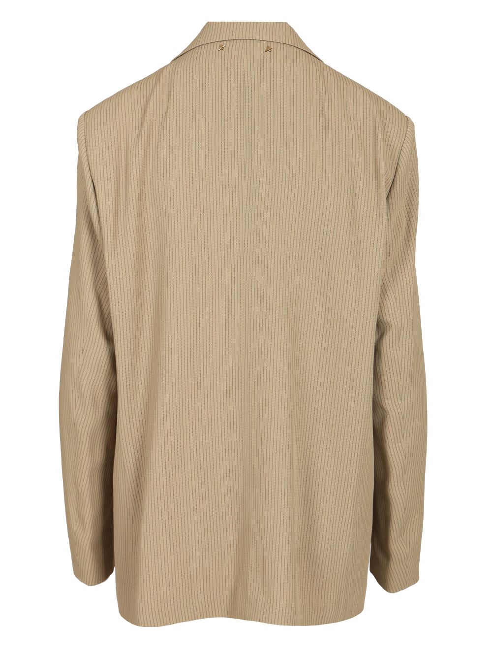 Golden Goose Deluxe Brand Single-Breasted Pinstriped Jacket Jackets - Beige | a2b4e7aac79a7b2aa82a99bf25468a8be9e314f3