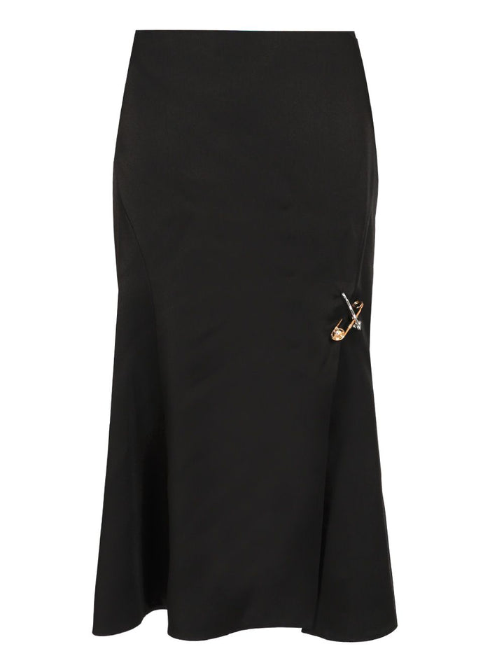 Versace Satin Midi Skirt Skirts - Black | c5782d2a95a15d2882008f552433ae68edeaf20f