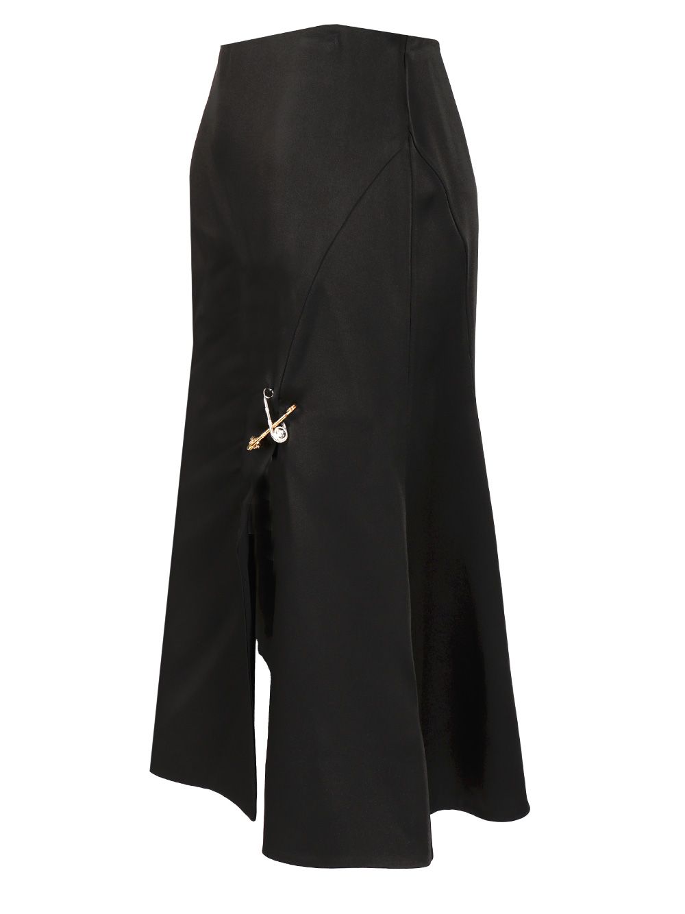 Versace Satin Midi Skirt Skirts - Black | 717bd2990b5c923ee0b15b5d210e19cc81b8faed