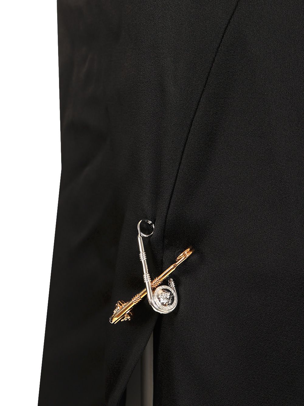 Versace Satin Midi Skirt Skirts - Black | 7791813db3d05a41ade195875932593cef874b99