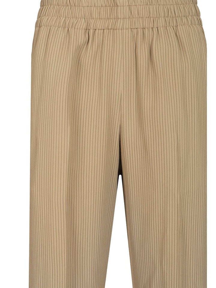 Golden Goose Deluxe Brand Beige Pinstriped Trousers - Beige | e5cb26581a1896ea39621d3649c3491d70b7305c
