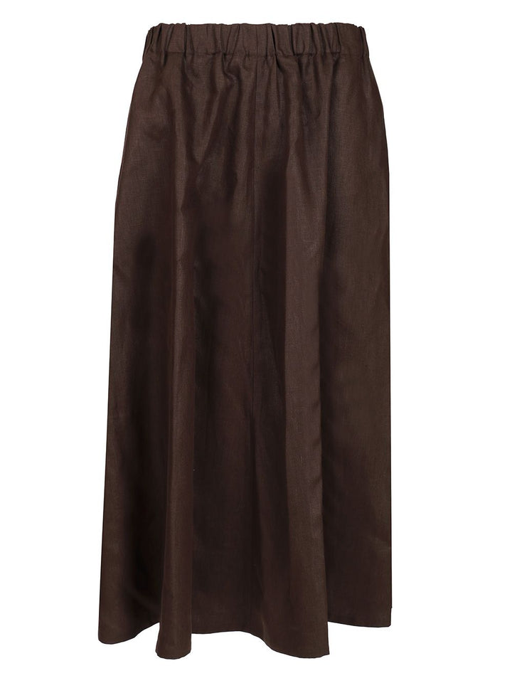 Brunello Cucinelli Skirt Glossy Linen Skirts - Brown | d19ae6a0f8a3fcd85ddd96c81c9fd1cffe0e3526