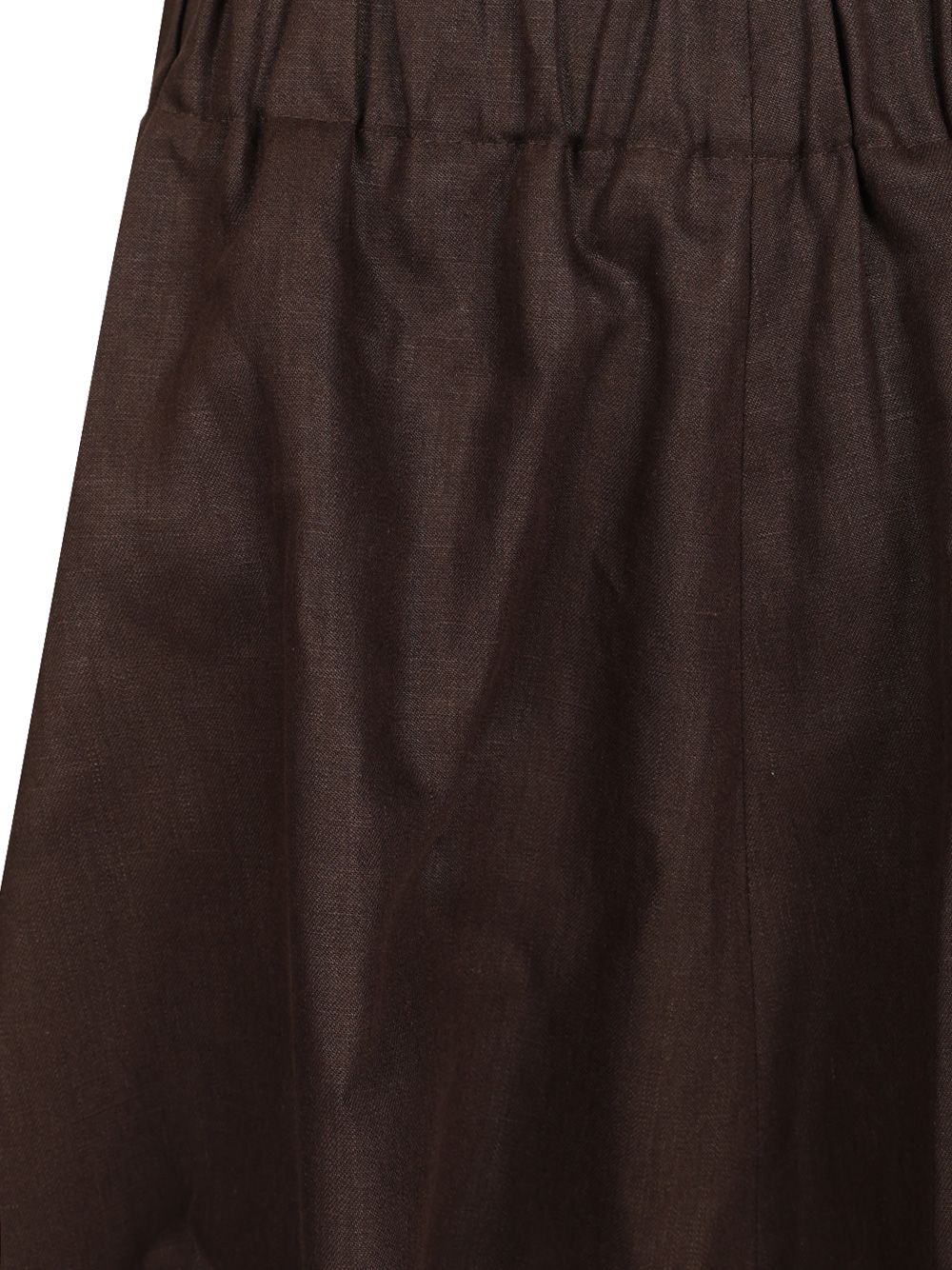 Brunello Cucinelli Skirt Glossy Linen Skirts - Brown | 582d4406614ee162f2221210a8fb6011af235d8f