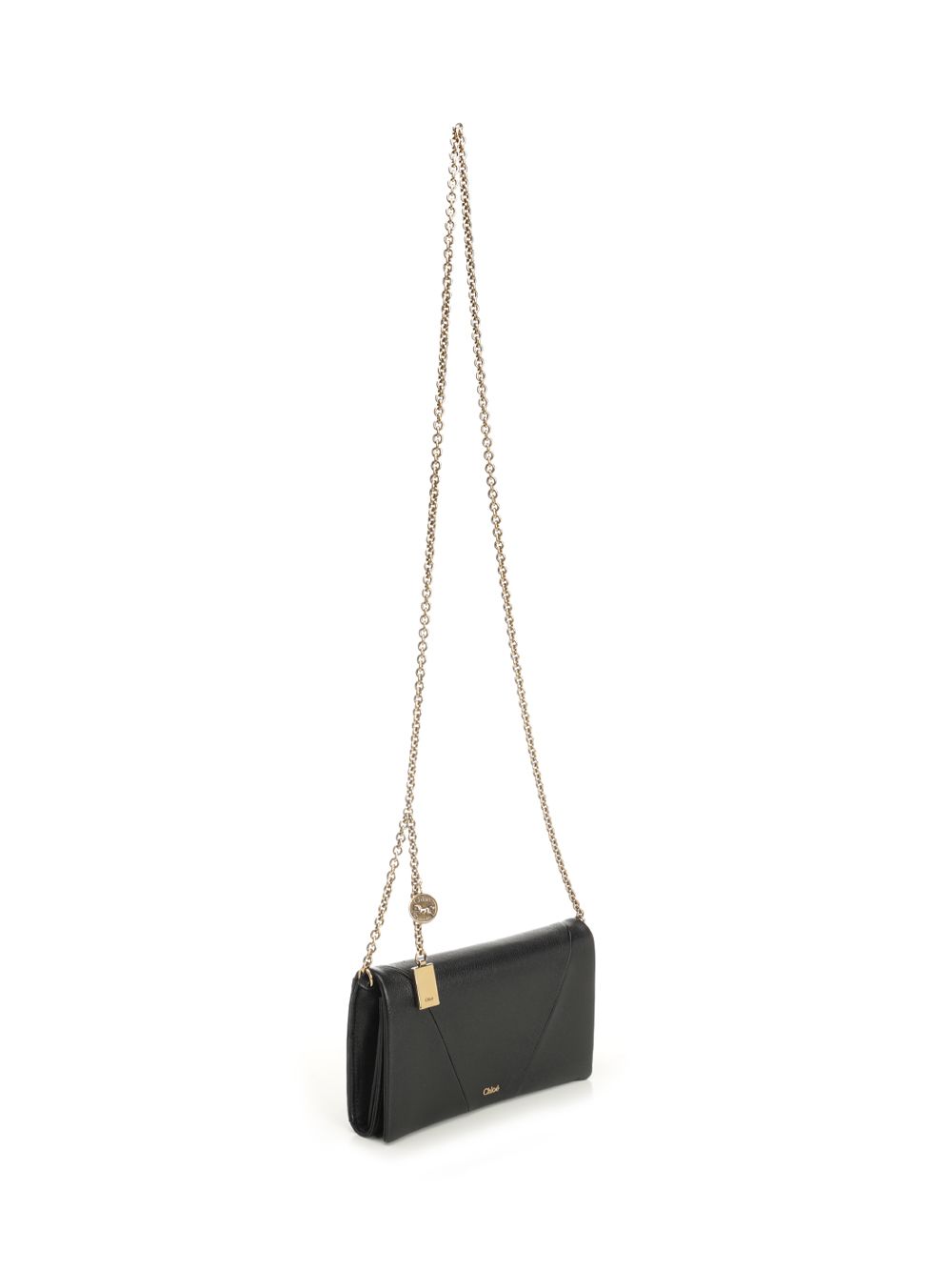 Chloe' Chloé Spin Shoulder Bags - Black | e99e74ad004085b39a4a43691c53d93fe9534446