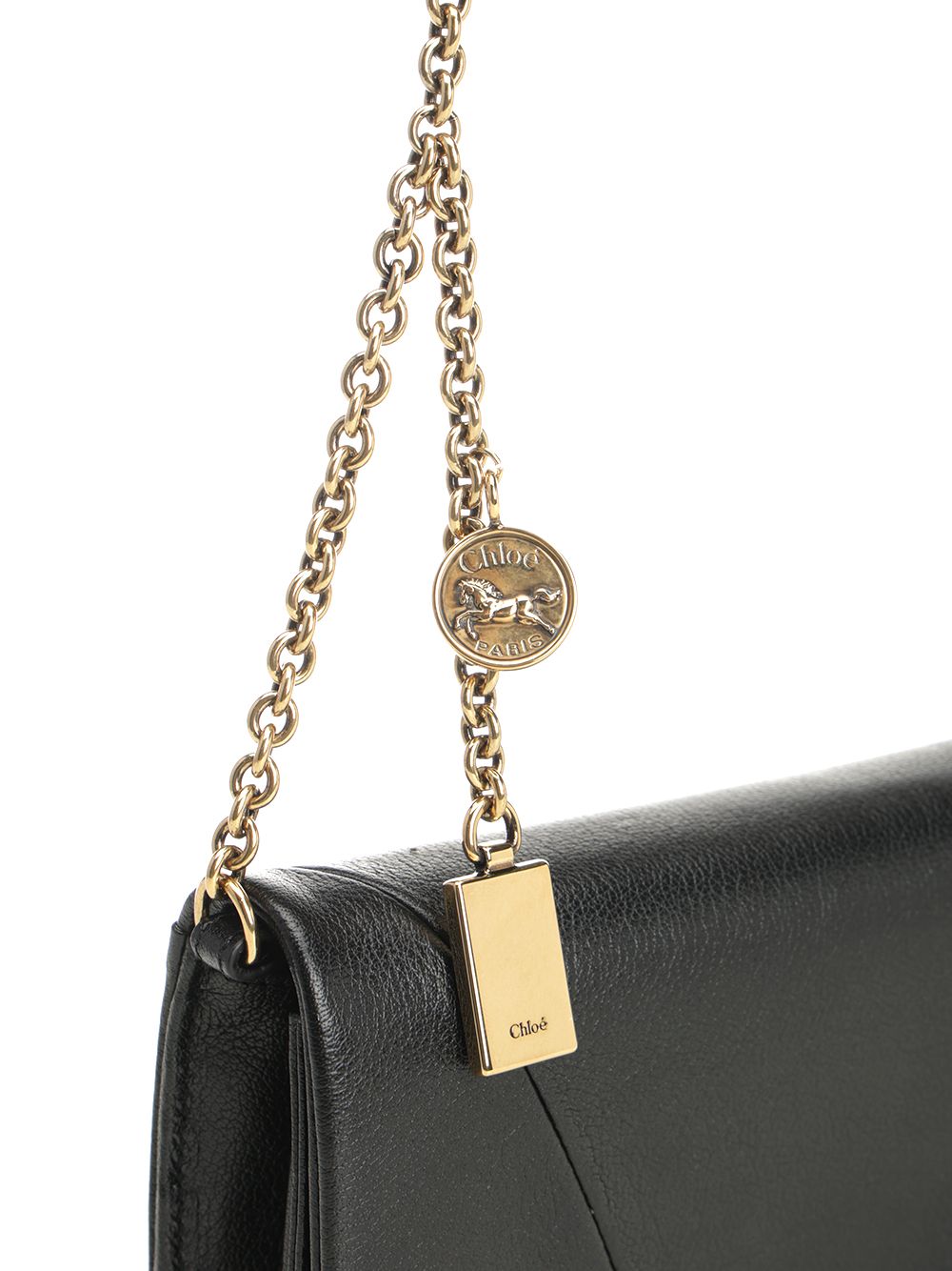 Chloe' Chloé Spin Shoulder Bags - Black | f5a1dc6169e4084617ad5b3948abaee859eea10a