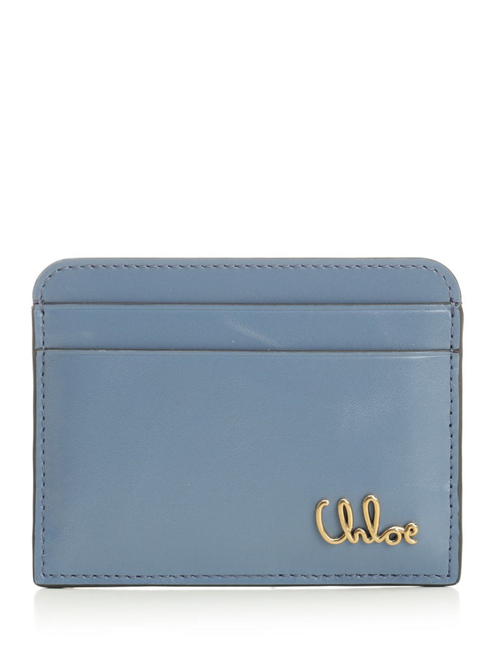 Chloe' Chloé Iconic Wallets - Blue | ce7174b2dd588768c63ec12be87e23a4079d7852