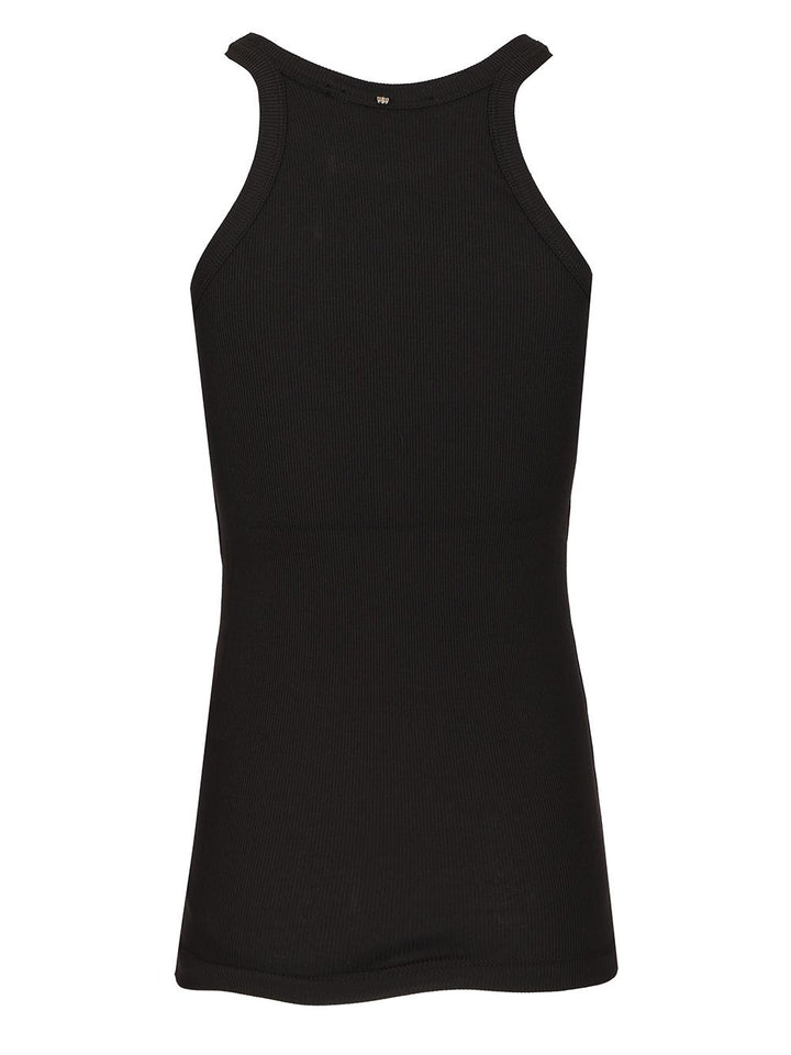 Sportmax Ribbed Top Tops - Black | 9a484d70e37de9d6afee6469c997183432a70e46