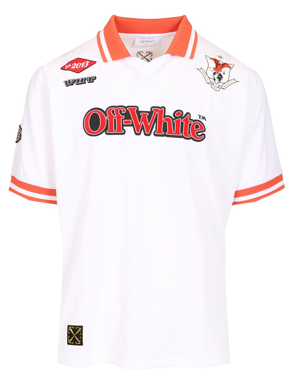 Off-White Eagle Soccer S/S Polo White - Red T-Shirt - White | f61ff428d114918790826d920d2bd4dba0ca58fd