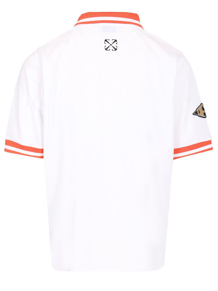 Off-White Eagle Soccer S/S Polo White - Red T-Shirt - White | b11ce3476541ef020a38330eadaacc7c87965299