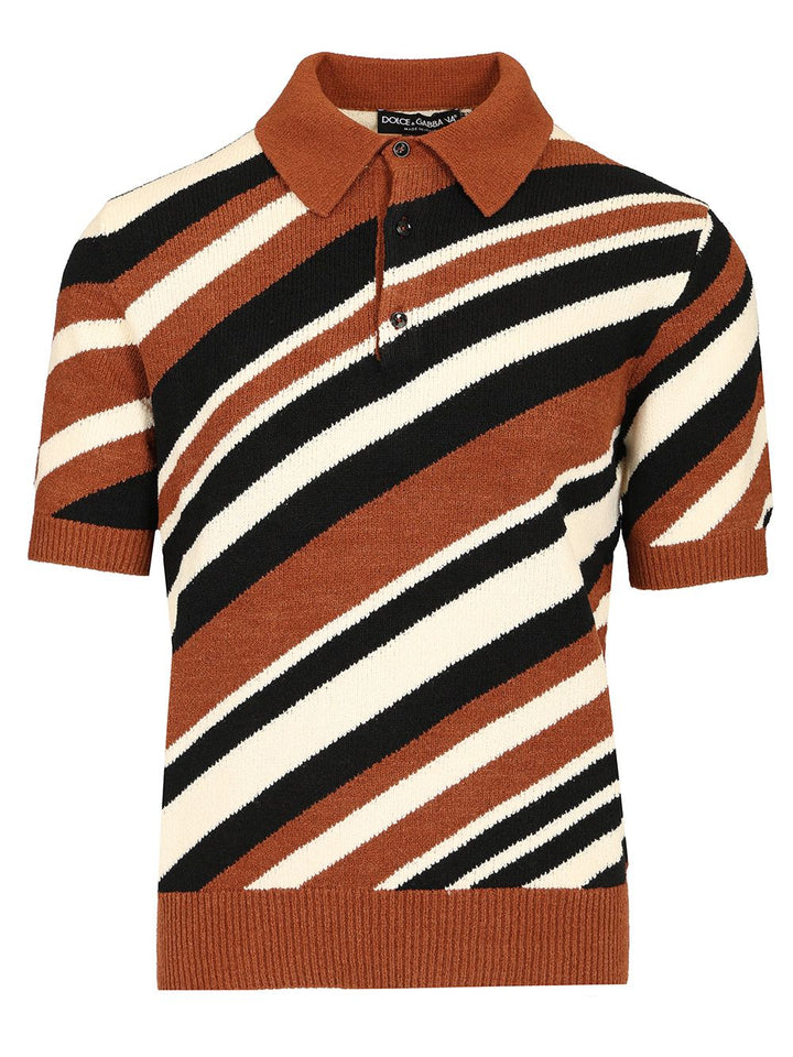 Dolce & Gabbana Polo Style T-Shirt Polo shirt - Brown | ac28d18843928b75ec408b7891b4879cbbefd828