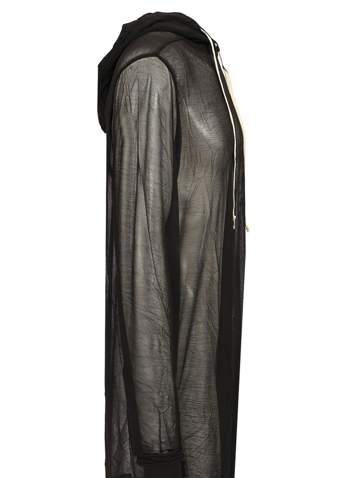 Rick Owens Top With Hood T-Shirt - Black | 48bd0a081a30007014911ff4640fb2f5b37a0577