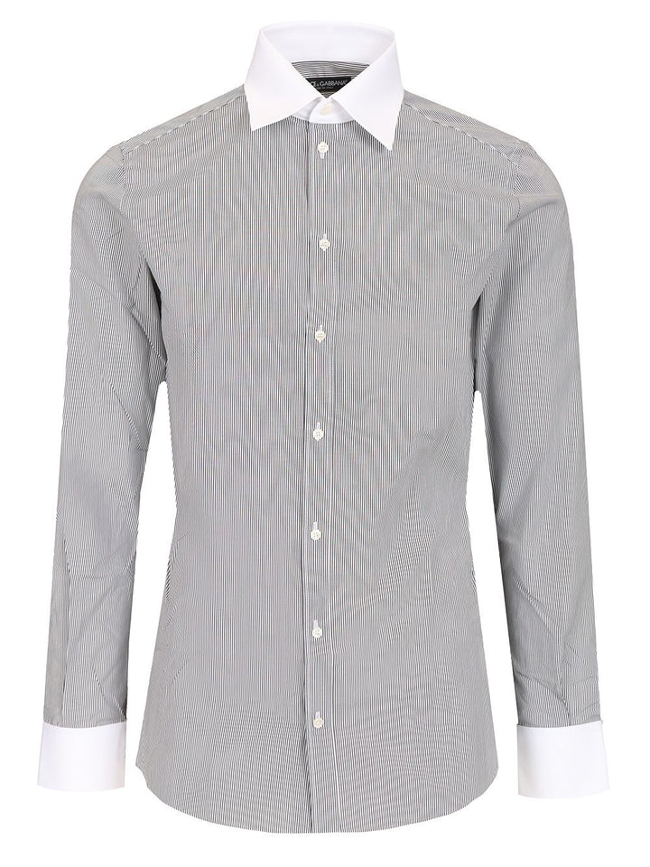 Dolce & Gabbana Striped Cotton Poplin Shirt Shirts - Multicolor | 158b1c8ea1b573409d9bab0549bed68c01fb6eb7