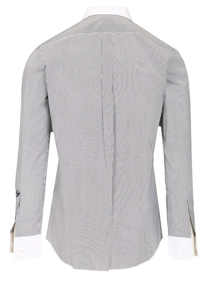 Dolce & Gabbana Striped Cotton Poplin Shirt Shirts - Multicolor | ddc7bc2bb6e1b556142f98812a5bf766964ef18b